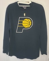 Indiana Pacers T Shirt Long Sleeve Exclusive Collection Mens Size Medium Blue - £12.36 GBP