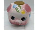 Vintage Anthropomorphic 1950s Kitsch NAB Bank Colorful Ceramic Piggy Bank  - $37.41