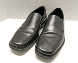 Ecco Loafers Black Leather Bicycle Toe Slip On Career Business US 10.5 E... - £27.79 GBP