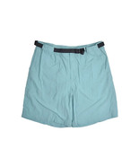 LL Bean Nylon Shorts Mens L Blue Belted Hiking Baggies Outdoor Athletic - £12.89 GBP