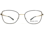 Michael Kors Brille Rahmen MK 3043 1014 Schwarz Gold Cat Eye Quadrat 52-... - $55.57