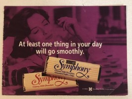1993 Hershey Symphony Chocolate Bar Vintage Print Ad Advertisement pa19 - £3.88 GBP