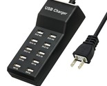 Usb Charger,5V 10A(50W) Usb Charging Station With 10-Port Family-Sized S... - £22.36 GBP