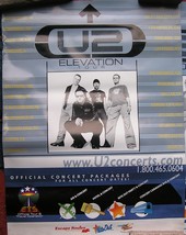 U2 Elevation 2001 World Tour Poster Leg 1 Dates Bono Edge Larry North Am... - $281.16 MXN