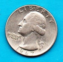 1967 Washington Quarter - Circulated - Very good or better - $1.25