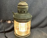 Brass Perkins Marine Lamp Co Nautical Ship Lantern Clear Glass - £98.06 GBP