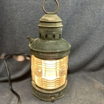 Brass Perkins Marine Lamp Co Nautical Ship Lantern Clear Glass - £96.75 GBP