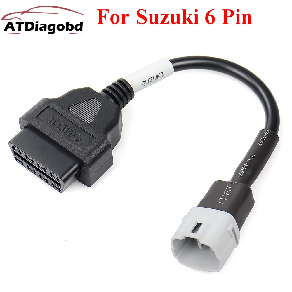 OBD Motorcycle Cable For  6 Pin  Cable Diagnostic Cable 6Pin to OBD2 16 Pin Adap - £76.59 GBP