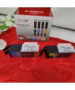 2 X CANON CLI 251 BLACK CYAN MAGENTA YELLOW CARTRIDGES 4 PACK New Sealed - $49.98