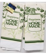 Set of 2 Same Printed Kitchen Towels (15&quot; x 25&quot;) HAPPINESS IS HOMEMADE J... - $11.87