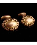 Antique Greek Key cufflinks - Victorian stud set - hallmarked jewelry et... - £227.81 GBP