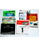 Assorted Camera Manuals 35mm, Instamatic and Movie Cameras Lot of 12 - £13.91 GBP