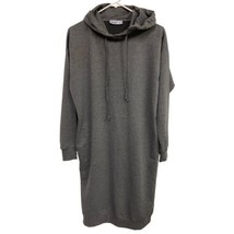 Everyday Basic Hoodie Dress Womens Size 4 Knit Gray Comfy Athleisure Leisure - £10.17 GBP