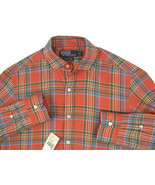 NEW! $265 Polo Ralph Lauren Shirt!  Small   Rust Plaid   *MADE IN ITALY* - £78.17 GBP