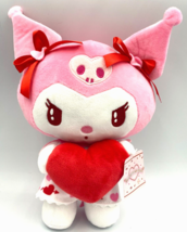 Kuromi Holding Heart Valentines Plush Toy Hello Kitty 9.5 Inch New w/tag... - $16.65