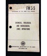 FM 3-5 Chemical, Biological and Radiological (CBR) Operations 1961 - $26.88 CAD