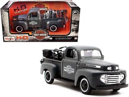 1948 Ford F-1 Pickup Truck and 1942 Harley-Davidson WLA Flathead Motorcycle Matt - $1,612.88 MXN