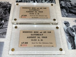 Woodstock 2 1969 Black $7.00 Saturday Ticket Stubs Jimi Hendrix Janis Joplin Coa - £251.78 GBP