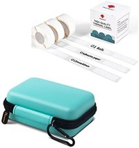 D30 Label Tape Bundle with Durable Green Carrying Case for Easy Organiza... - $42.56