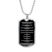 Express Your Love Gifts Zehn Gebote Necklace Stainless Steel or 18k Gold Dog Tag - £35.58 GBP