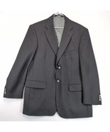 Stafford Black Textured Blazer Men&#39;s 42R Wool Blend Sports Coat Jacket F... - $56.17 CAD