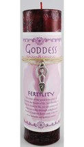 Fertility Pillar Candle With Goddess Necklace - £27.68 GBP