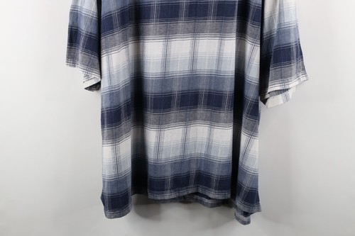 Vintage 90s Streetwear Mens 4XL Distressed Collared Short Sleeve Polo Shirt Blue Item image 8