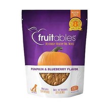 Fruitables Crunchy Baked Dog Treats Pumpkin/Blueberry 1ea/7 oz - £6.32 GBP
