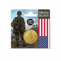 D-Day 80th Anniversary 1/4€ coin - Omaha Beach, US Infantry 1st ID - £10.87 GBP