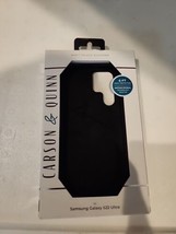 Carson  Quinn Black Silicone Case  Samsung Galaxy S22 Ultra Wireless Compatible  - £11.60 GBP