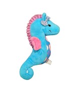 The Preppy Pelican Seahorse Plush Aqua Blue Pink Stuffed Animal with Bow... - £7.63 GBP