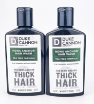 Duke Cannon Thick Hair Wash 2 in 1 Shampoo Conditioner Tea Tree 10 oz Lot Of 2 - £20.93 GBP