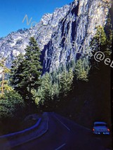 1954 Car Highway Yosemite National Park California Red-Border Kodachrome Slide - £4.29 GBP