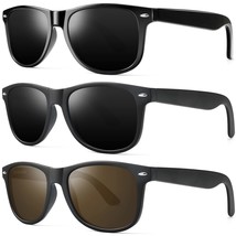 Polarized Sunglasses For Men Women, Retro Square Women Mens Sunglasses For Drivi - £28.46 GBP