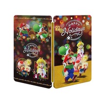 New Official Super Mario BrosHappy Holiday SteelBook Case For Nintendo S... - $9.32