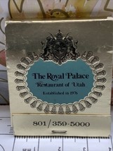 Vintage Matchbook  Royal Palace Restaurant Of Utah Salt Lake City gmg Unstruck - £9.78 GBP
