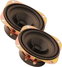 5Core 2 Pcs 4 Inch Subwoofer Replacement 40W DJ Loudspeaker Wide Range Loud - £17.55 GBP