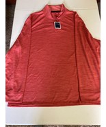 Club Room Men&#39;s Quarter-Zip Tech Sweatshirt in Melone-Size Small - £12.69 GBP
