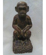 Monkey Ape Bookend set Carved Handmade Design Home Library Shelf Decor - £94.39 GBP