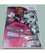 Monster High Ghoul Spirit Nintendo Wii 2011 Game Complete W/ Manual Test... - £4.31 GBP
