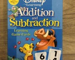 Disney Addition and Subtraction Learning Cards Numbers 36 Cards Educational - £4.70 GBP