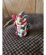 Golf Club Bag Ornament with Mice in Santa Hats Christmas.  CUTE!8 - $13.50