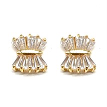 Crystal Cubic Zirconia Earring Gold - £8.75 GBP+