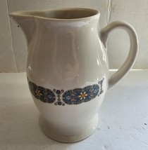 Vintage MCM Holley Ross Ironstone Water Beverage Serving Pitcher Ironstone - £22.59 GBP