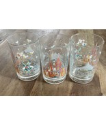 3 McDONALD’S WALT DISNEY WORLD MAGIC 25th ANNIVERSARY GLASSES 1996 - $33.95 CAD