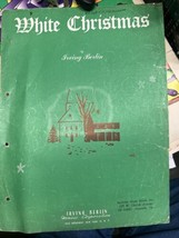 White Christmas Sheet Music Vintage Holiday Song Guitar Piano Irving Berlin - £5.49 GBP