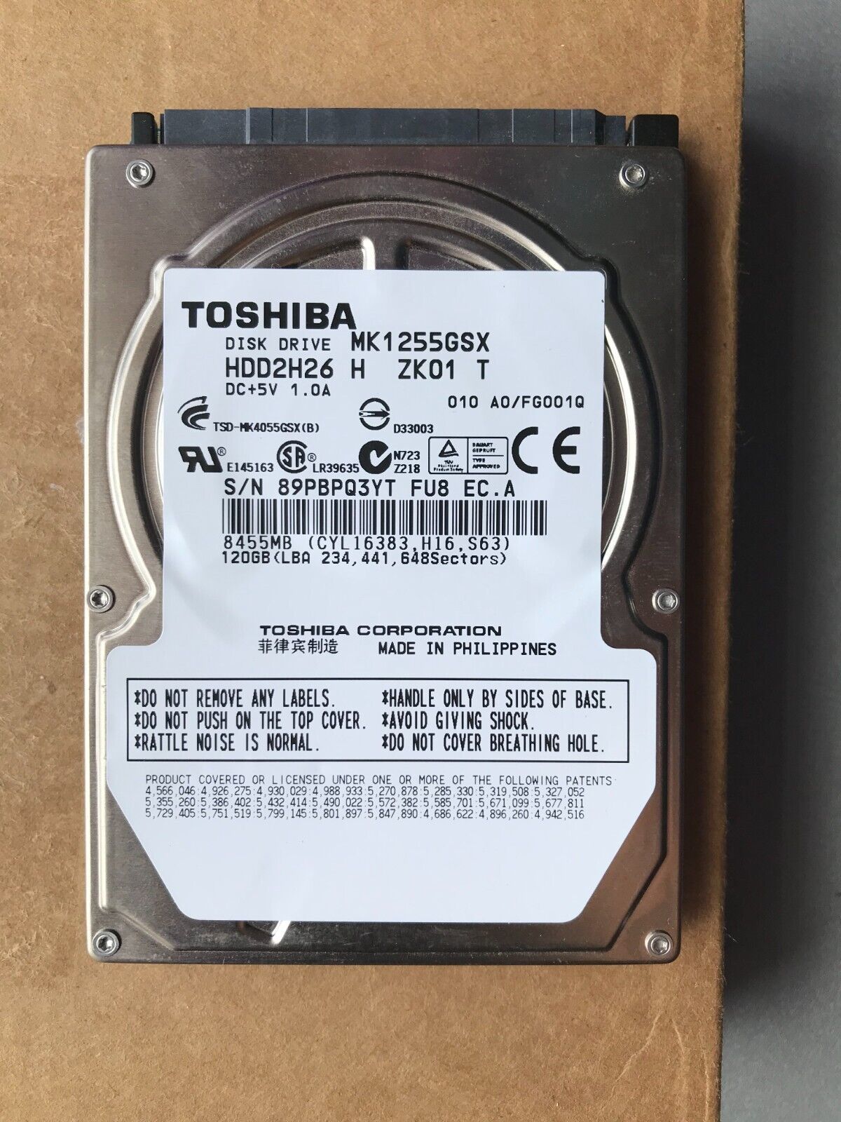 Toshiba Disk Drive 120GB - $25.00