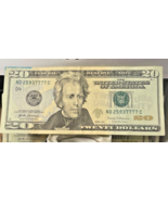 2017 $20  Fancy Serial 25937777 – Quad 7s - $48.50