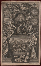 1718 Antique Copperplate Engraving Charles VII Emperor Carol Albert Fridrich - £160.14 GBP