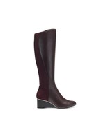 Alfani Womens 6 M Wine Red Beverly Faux Suede Wedge Heel Knee High Boots... - $107.55 CAD